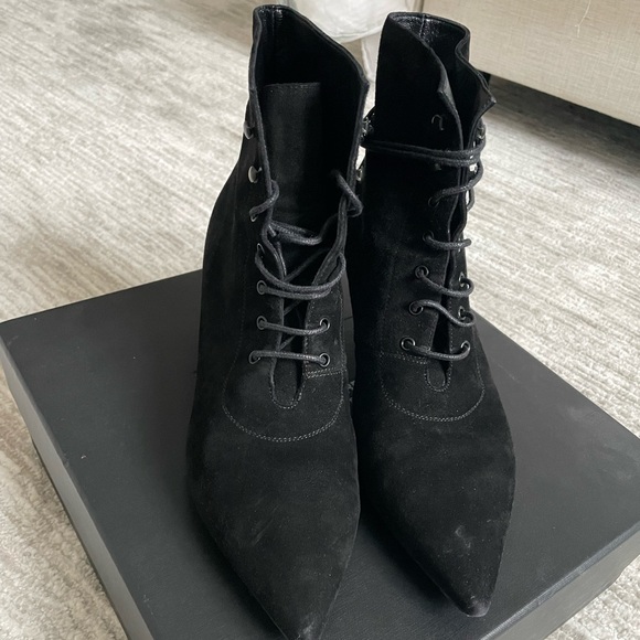 Saint Laurent suede booties 39/9 - Picture 4 of 11